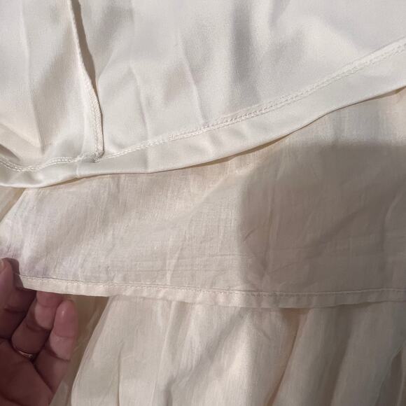 The Good Journey Light Beige and Black Maxi Dress with Stretch Top Sz L- NWT - Picture 8 of 11